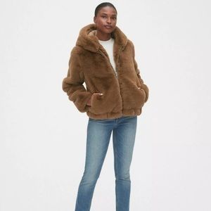 Gap Faux Fur Hooded Jacket